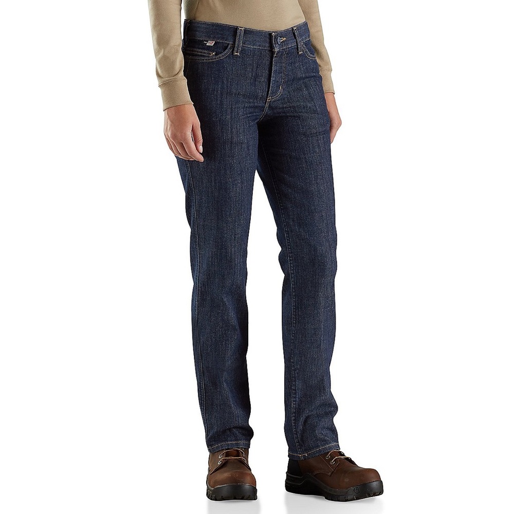 Carhartt Women's Flame-Resistant (FR) Rugged Flex Original Fit Jeans |‎ Size 14R